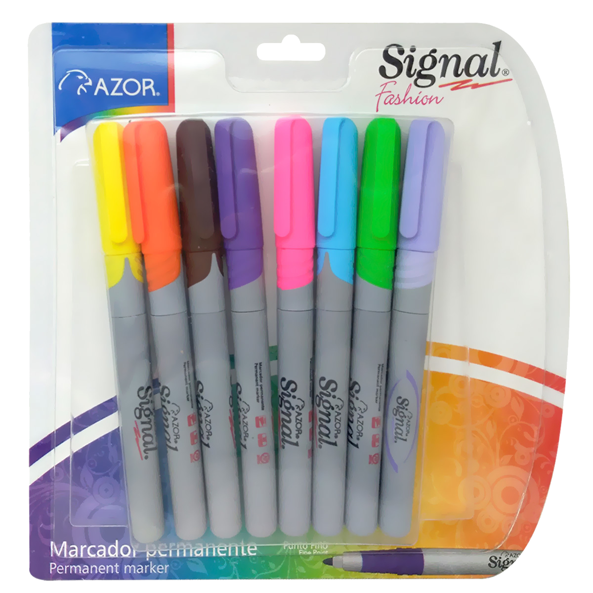 MARCADOR SIGNAL FASHION X 8 UND COLORES SURTIDOS